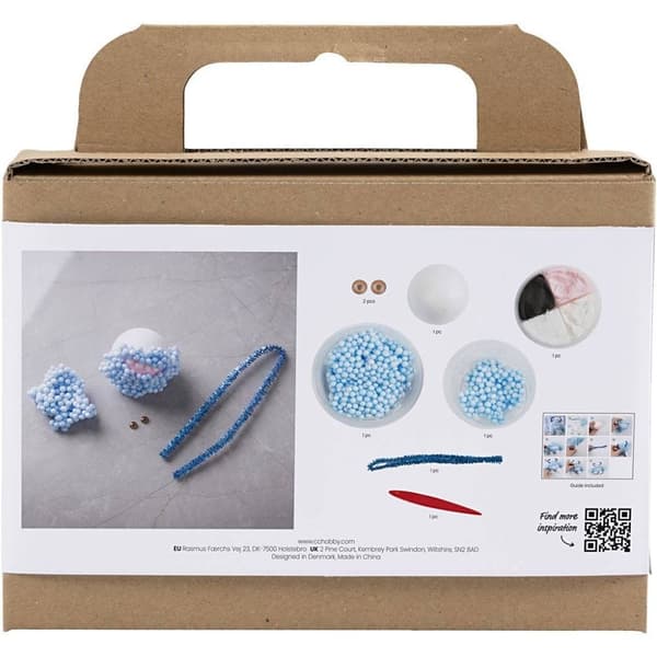 Mini DIY Kit Lera - Monster Bobby - Ljusblå