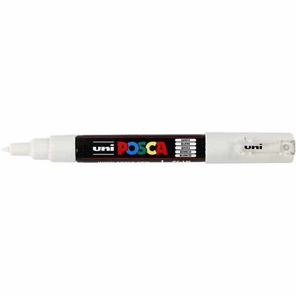 Posca Penna Extra Fine Bullet PC-1M - White - 0,7 mm