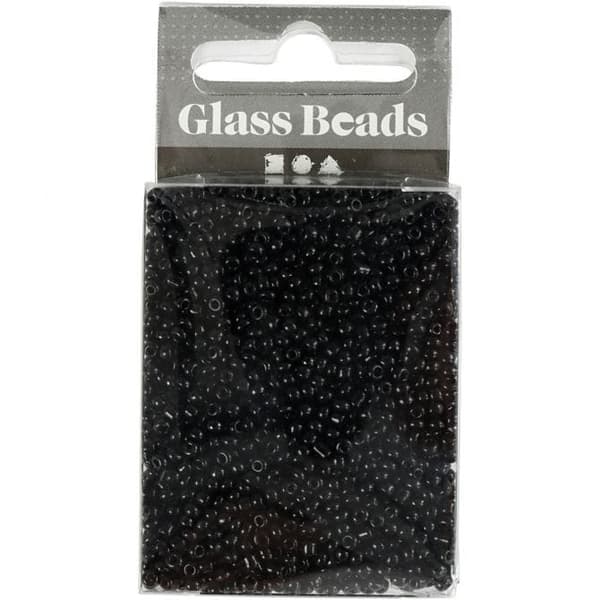 Seed Beads - Svarta - 2mm - 25g