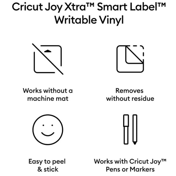 Joy Xtra Smart Label Writable - Removable - White - 3 ark