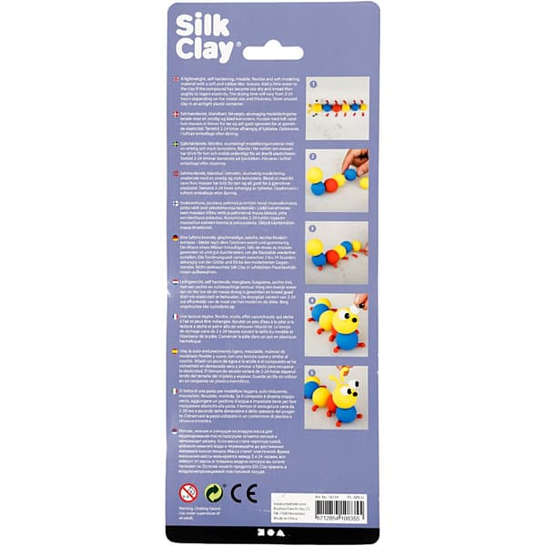 Silk Clay - Blå, gul, röd - 3x14 g