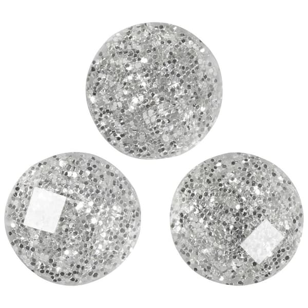 Självhäftande Rhinestones - Silver - 32 st