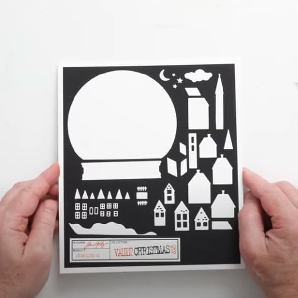Tim Holtz Sizzix Thinlits Dies - Snowglobe II - 26 delar