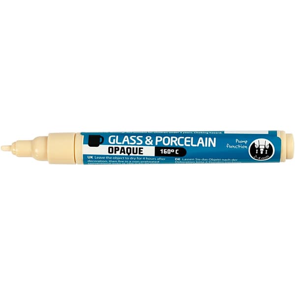 Porslin - Glaspenna - Täckande Creme 2-4 mm