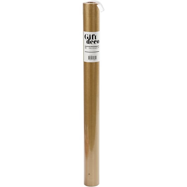 Presentpapper Guld - 5 meter - Bredd: 50 cm
