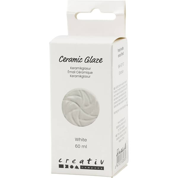 Keramikglasyr White - Täckande 60 ml