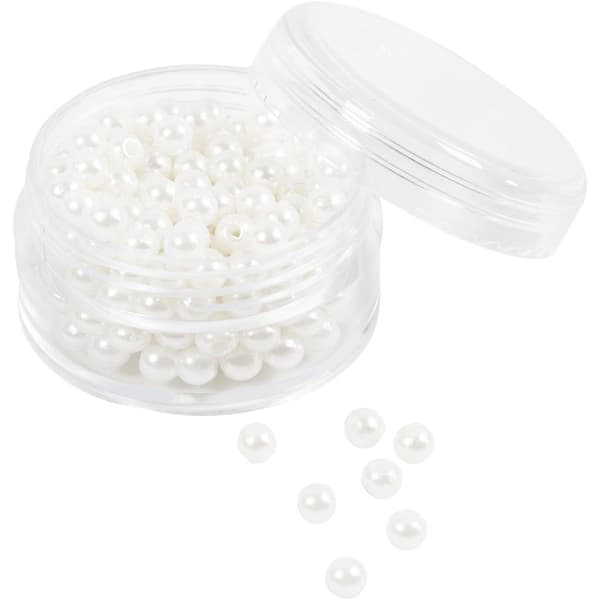 Vaxpärlor 4 mm pärlemor 210 st - Eleganta smyckespärlor