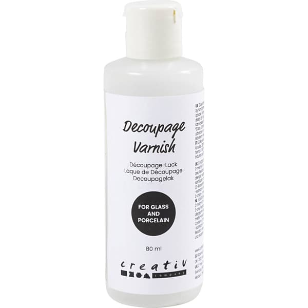 Decoupagelack 80 ml - Blank - För Glas och Porslin