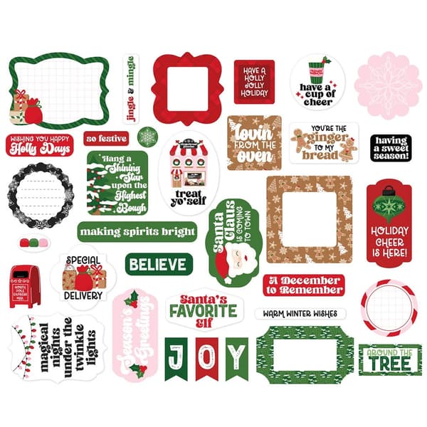 Die Cuts Ephemera Echo Park - Santa's Christmas Delivery - 34 st