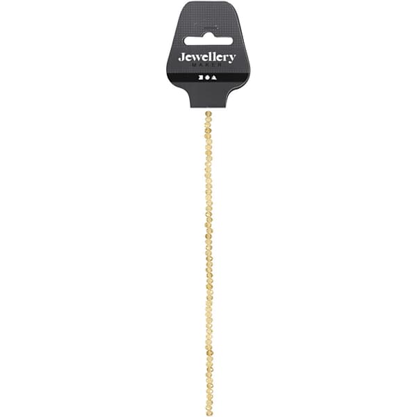 Facettpärlor - Gula - Dia 4 mm - 45 st