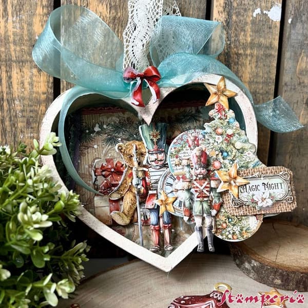 Clearstamps Stamperia - The Nutcracker - Poinsettia