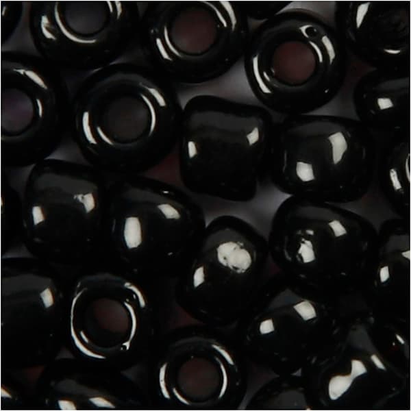 Seed Beads - 3 mm - Svart - 25 gram