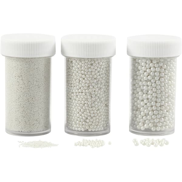 Caviar Pearls - Pärlemo Vit - 3 x 45 g