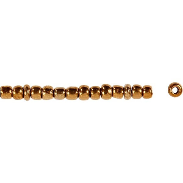 Seed Beads - 3 mm - Bronze - 25 gram