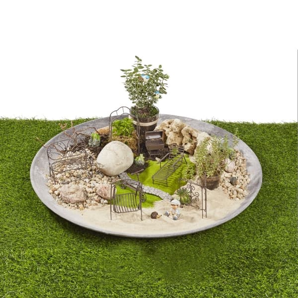 Miniatyr - Hammock Rustik Metall - 11 cm
