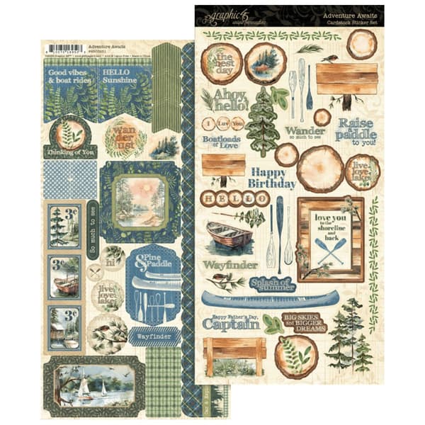 Sticker Set - Adventure Awaits - Graphic 45