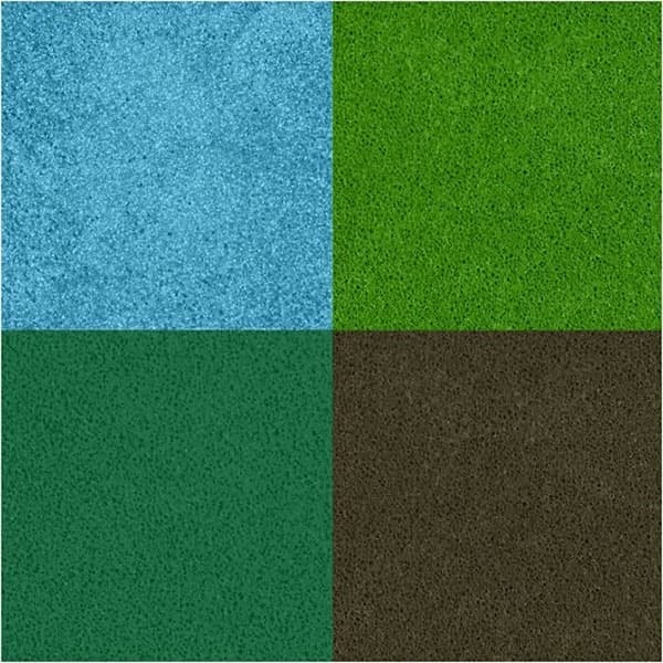 Stämpeldyna - Gröna - 3,5x3,5 cm - 4 st