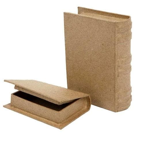 Böcker Pappaskar - Största mått: 8 x 11,5 cm - Kvist - 2 st