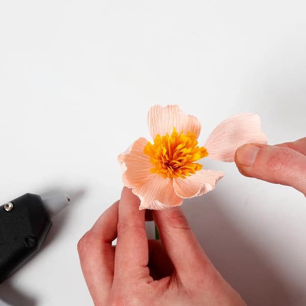 Mini DIY Pysselkit Kräppapper - Pion