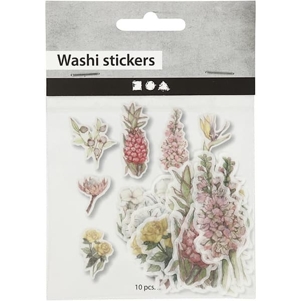 Washi stickers - Blommor - 30 st