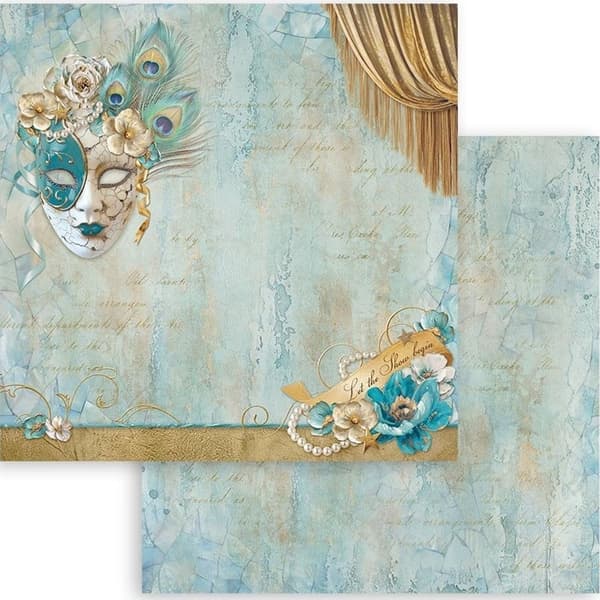 Paper Pad 8x8 Stamperia - Masquerade