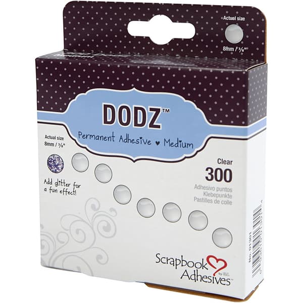 Dodz Glue Dots 8 mm - 300 st Clear - Medium - Syrafri