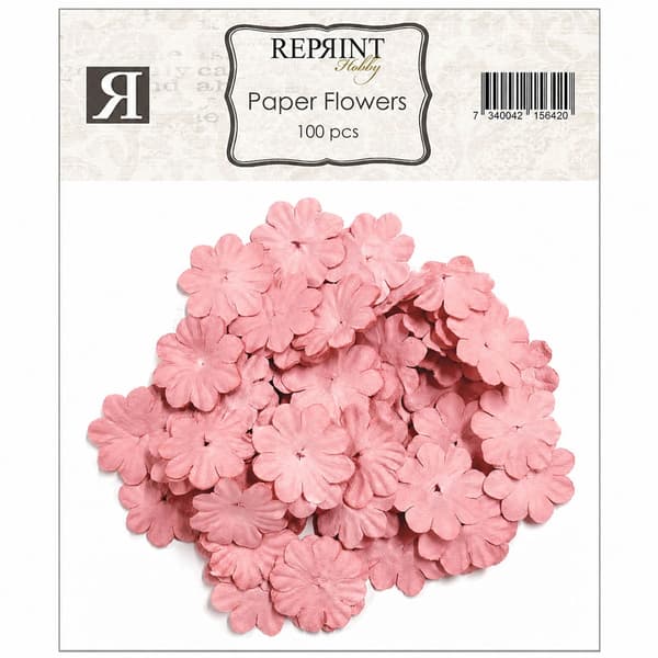 Pappersblommor 20 mm - 100 st - Old Rose