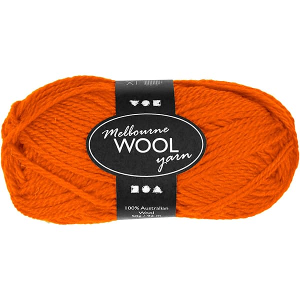 Melbourne Ullgarn - L: 92 m - Orange - 50 g