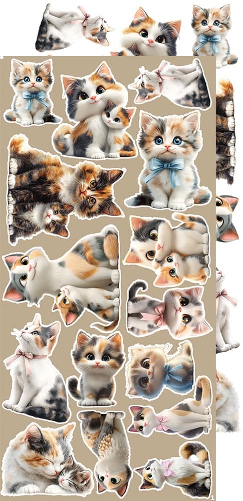 Paper Pack Set Cats - Craft O Clock - Klippark Katter
