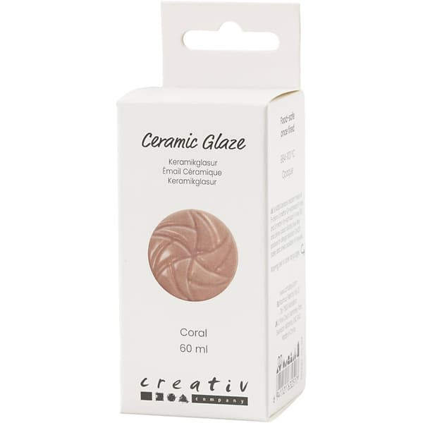 Keramikglasyr Coral - Täckande 60 ml
