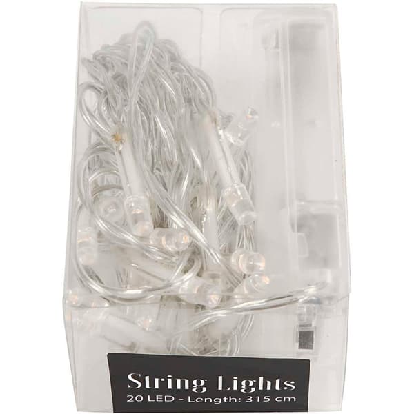 LED Ljusslinga - L: 3,15 m - Transparent