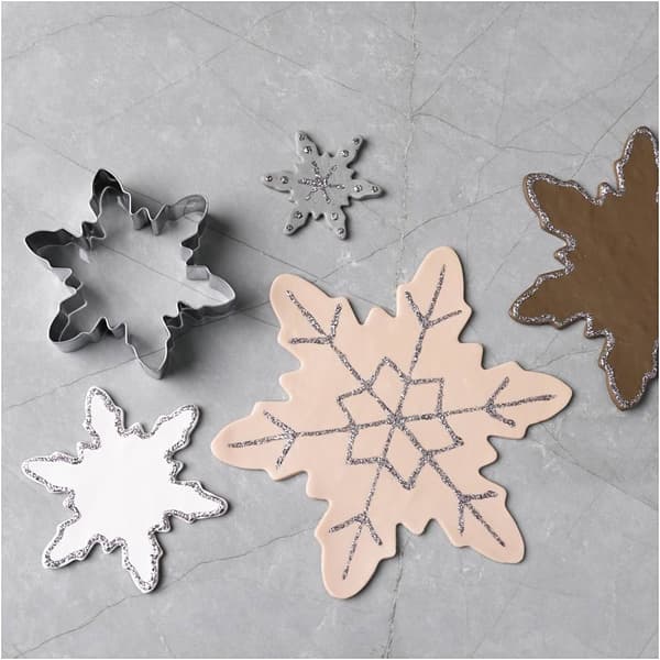 Pepparkaksformar - Stansformar 6-16,5 cm - Snöflinga - 4 st