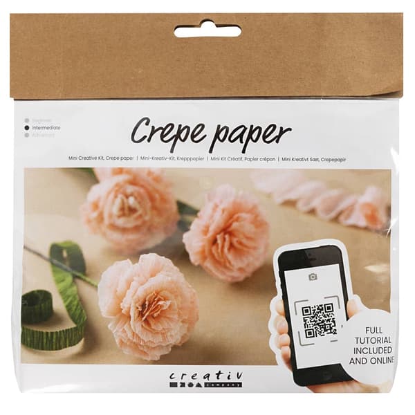 Mini DIY Pysselkit Kräppapper - Nejlika