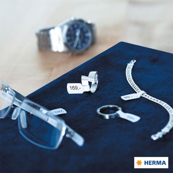 Herma Ringetikett - 10x49 mm - 600 st