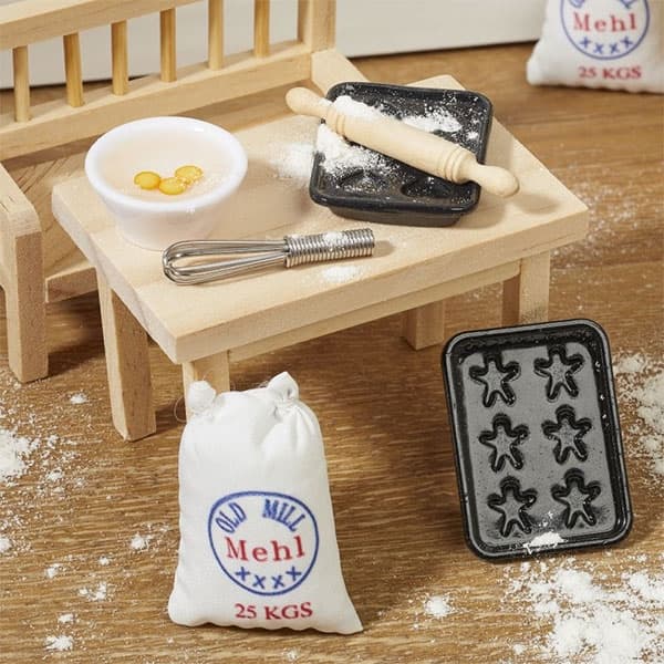 Miniatyr Bunke med Visp - 2,7 cm