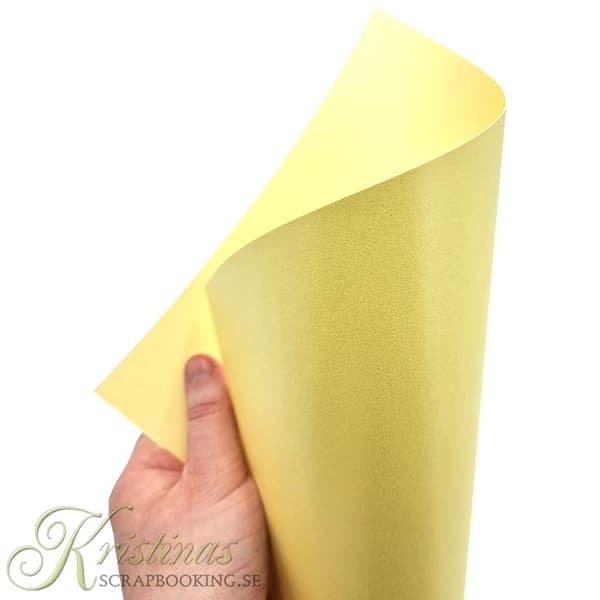 Pärlemo Papper A4 - Gul - 20 ark - 220g