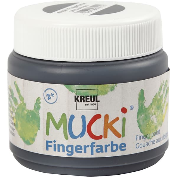 Fingerfärg - Svart - 150 ml