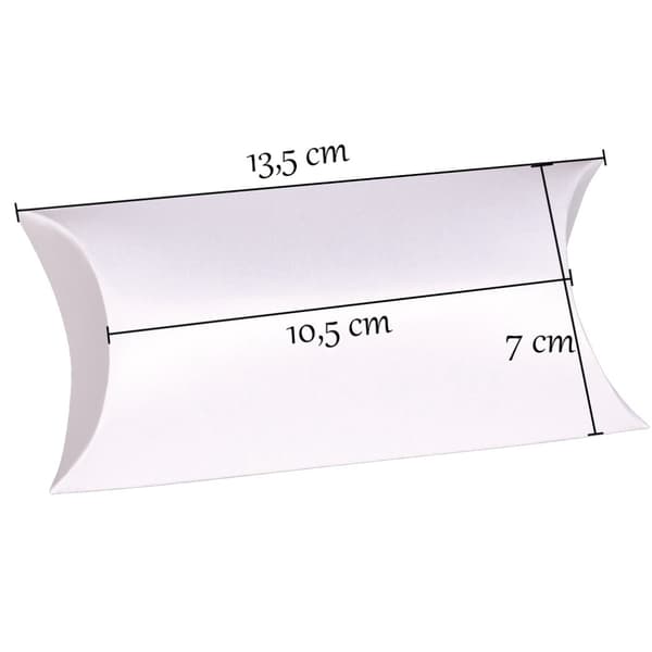 Presentask Pillow Box - 6 st - Pärlemo - 10,5 cm