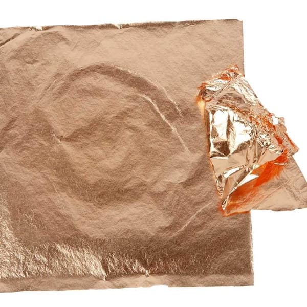 Bladmetall - Koppar - 16x16 cm - 25 ark