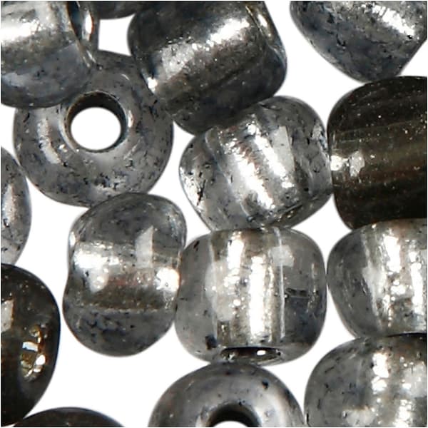 Seed Beads - 4 mm - Klargrå - 25 gram