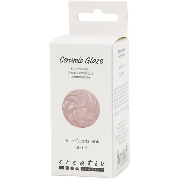 Keramikglasyr Rose - Täckande 60 ml