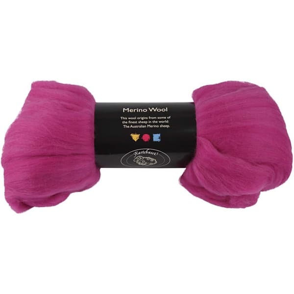 Merinoull - Rödviolett - 100 g