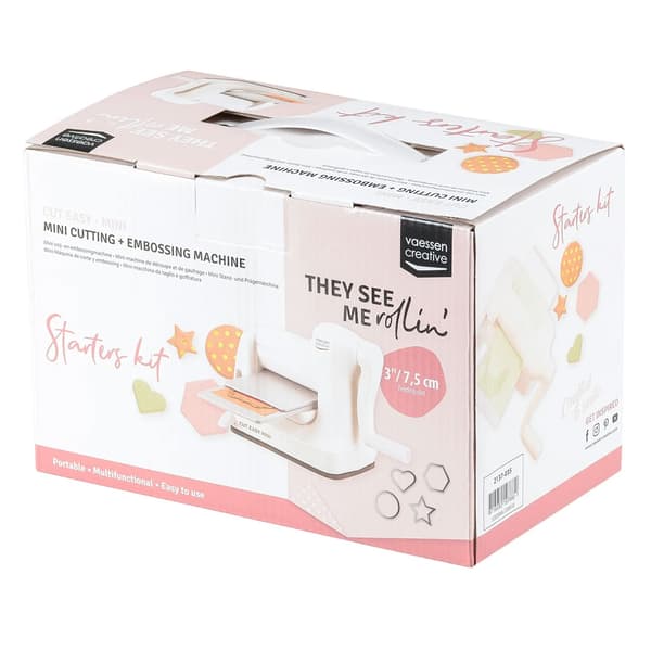 Stansmaskin Cut Easy Mini A7 White - Die-Cutting and Embossing