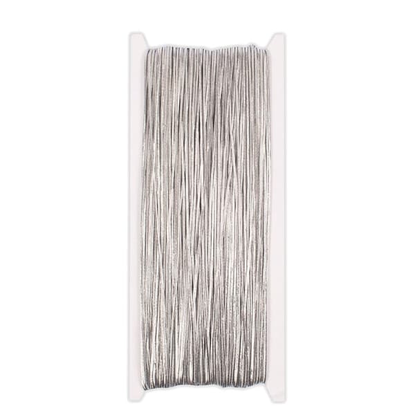 Elastiskt Snöre Silver 1 mm 50 m