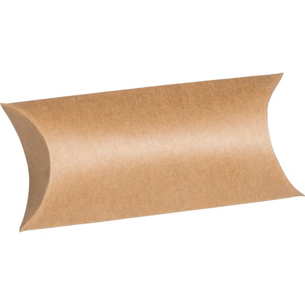 Presentask Pillow Box - 6 st - Natur - 10,5 cm