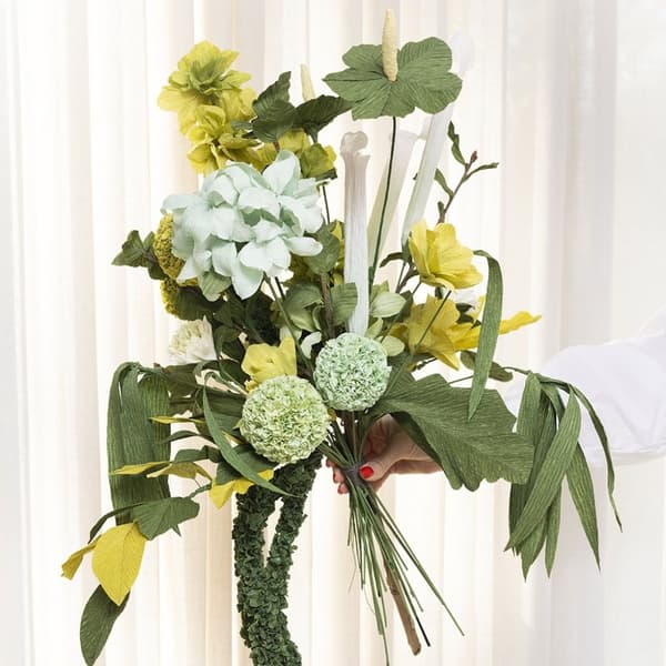 Blomstjälkar - 20 st Gröna - 2mm - 30 cm