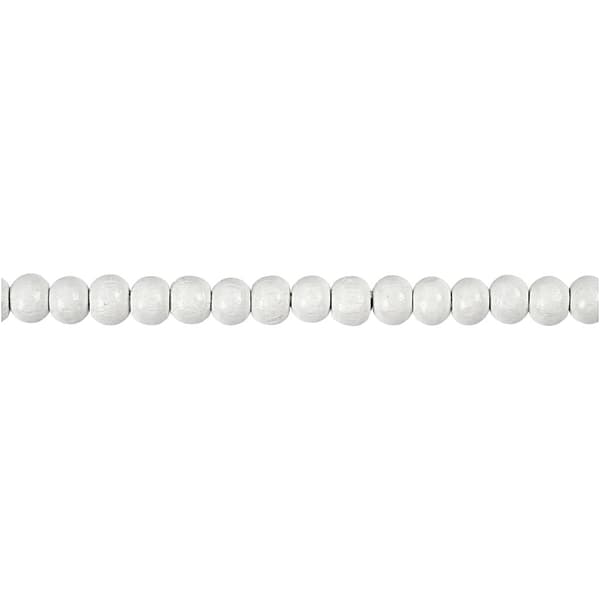 Träpärlor - 5 mm - Vit - 6 g - ca 150 st