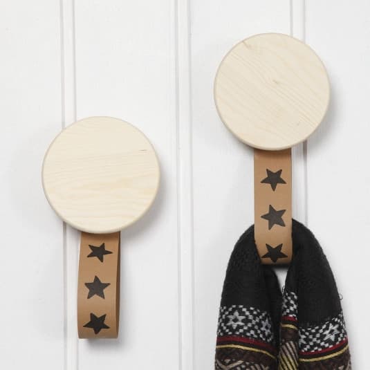 Träknopp Platt Rund - 15 cm - Furu