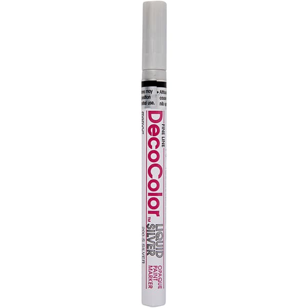 Silverpenna - Decocolor Fine Line 1,2 mm - Liquid Silver