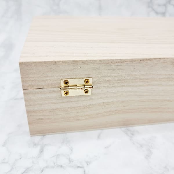 Trälåda Skrin Box - 27,7 × 16,5 cm - Rektangulär